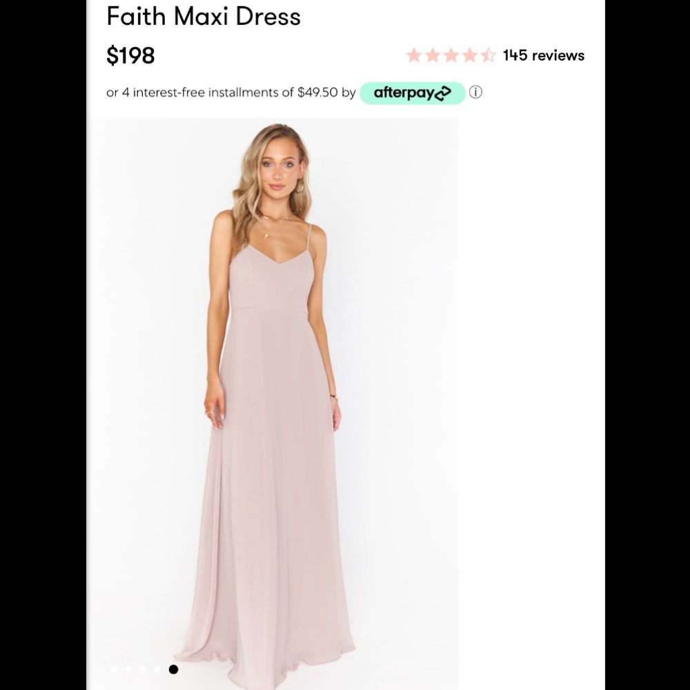 Faith Maxi Dress - Soft Beige Chiffon